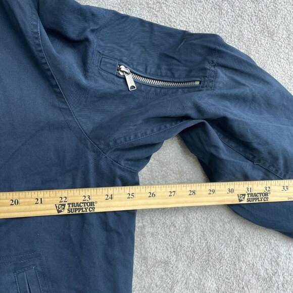 NEW Lucky Brand Men's XL Navy Blue Bomber Jacket Polyester Lightweight Full Zip - Picture 4 of 11